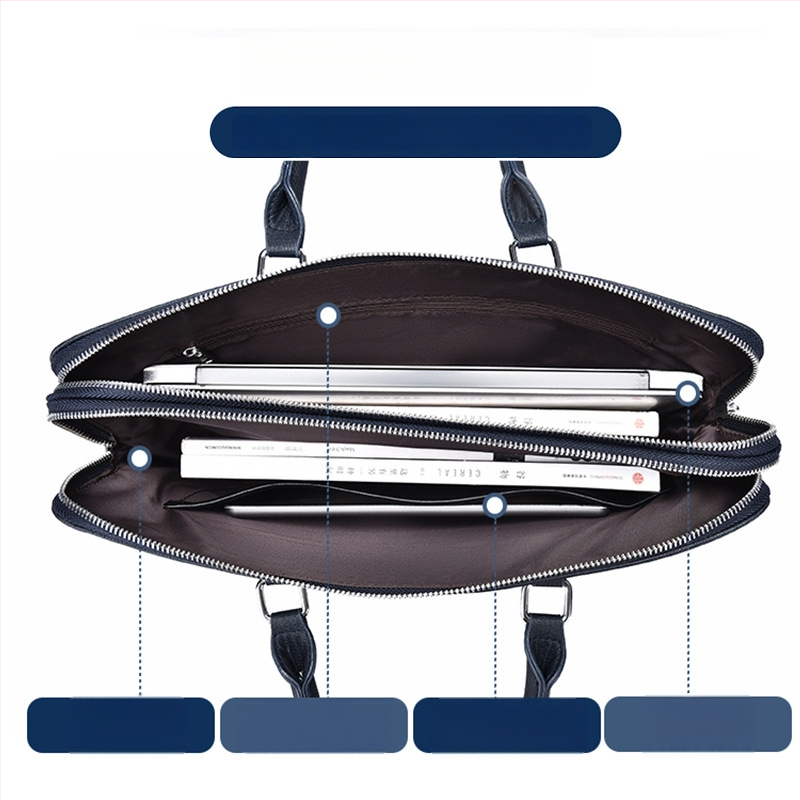 BADENROO PU verslo portfelis su raidžių raštu ir poliesterio vidumi, skirtas verslo kelionėms