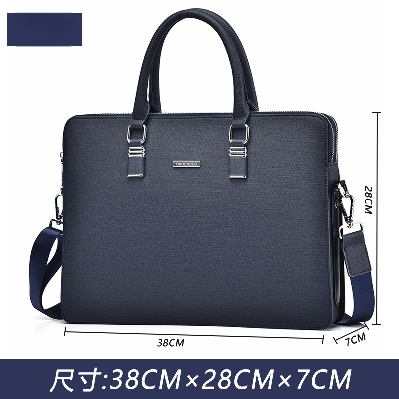 BADENROO PU verslo portfelis su raidžių raštu ir poliesterio vidumi, skirtas verslo kelionėms