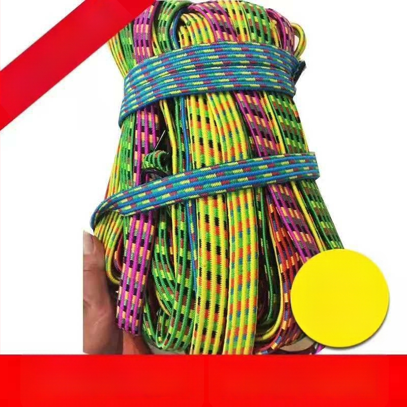 Elastinė rišimo juosta su kabliu — medžiagos: gumos plokštė, gumos siūlai, polipropilenas siūlai; nominali apkrova: 50; paviršiaus apdorojimas: polipropileno siūlas; pritaikymas prieinamas