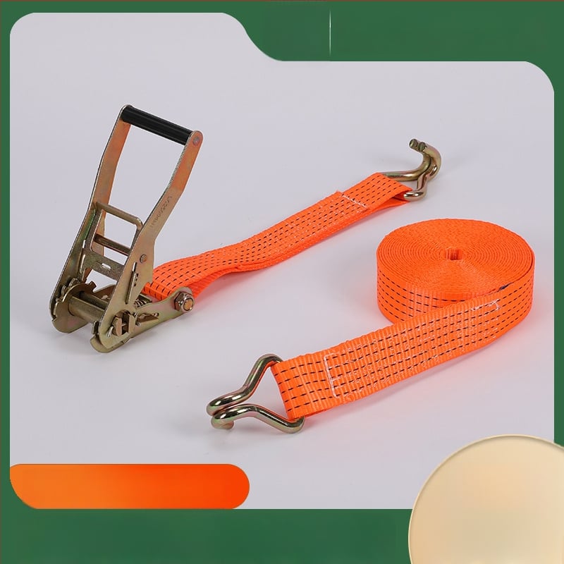 Poliesterio diržai su dvigubais kabliukais bagažui ir sunkvežimiams, lygus paviršius, pritaikomos galimybės