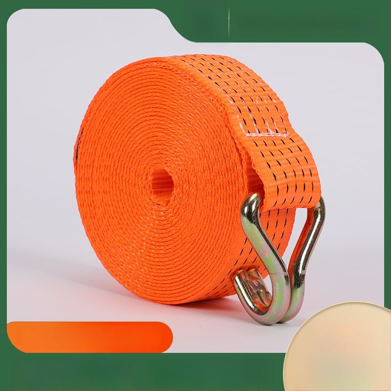 Poliesterio diržai su dvigubais kabliukais bagažui ir sunkvežimiams, lygus paviršius, pritaikomos galimybės