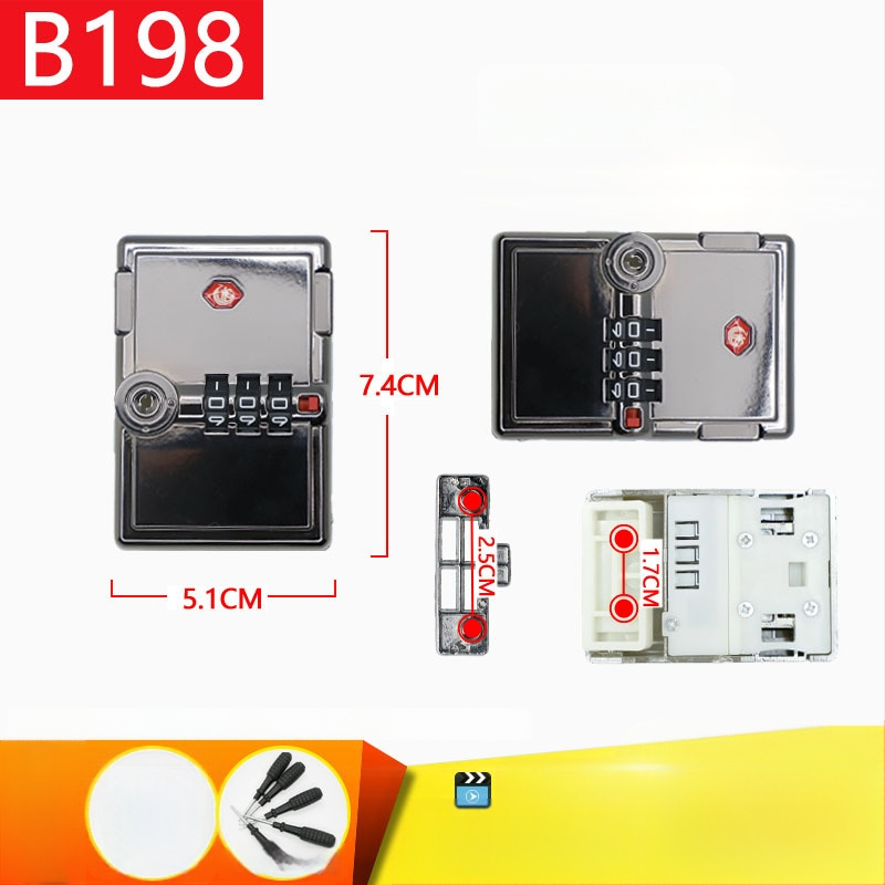 Lacăt pentru bagaje (Material: Altul • Funcție: Altă • Listare: Primăvara 2024)