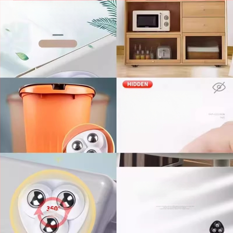 Roată silențioasă cu adeziv pentru bazele de mobilier, oțel inoxidabil