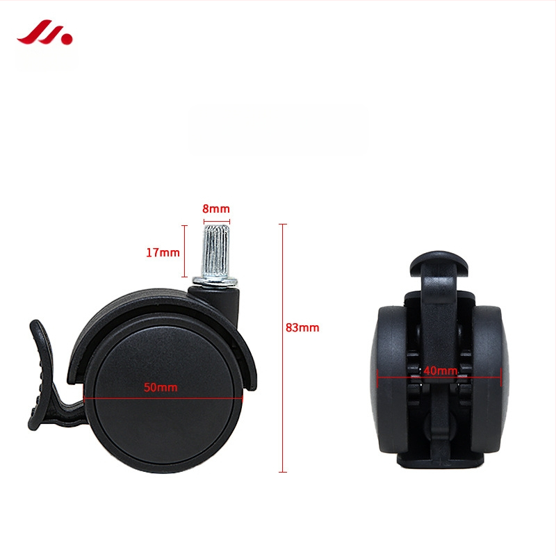 Role pentru scaune - roți universale din plastic pentru scaune de birou și executive (Material: plastic; Potrivire universală; Utilizare: Scaune de birou/Executive)