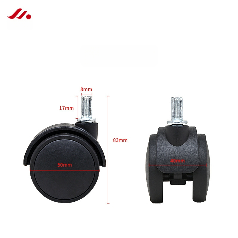 Role pentru scaune - roți universale din plastic pentru scaune de birou și executive (Material: plastic; Potrivire universală; Utilizare: Scaune de birou/Executive)