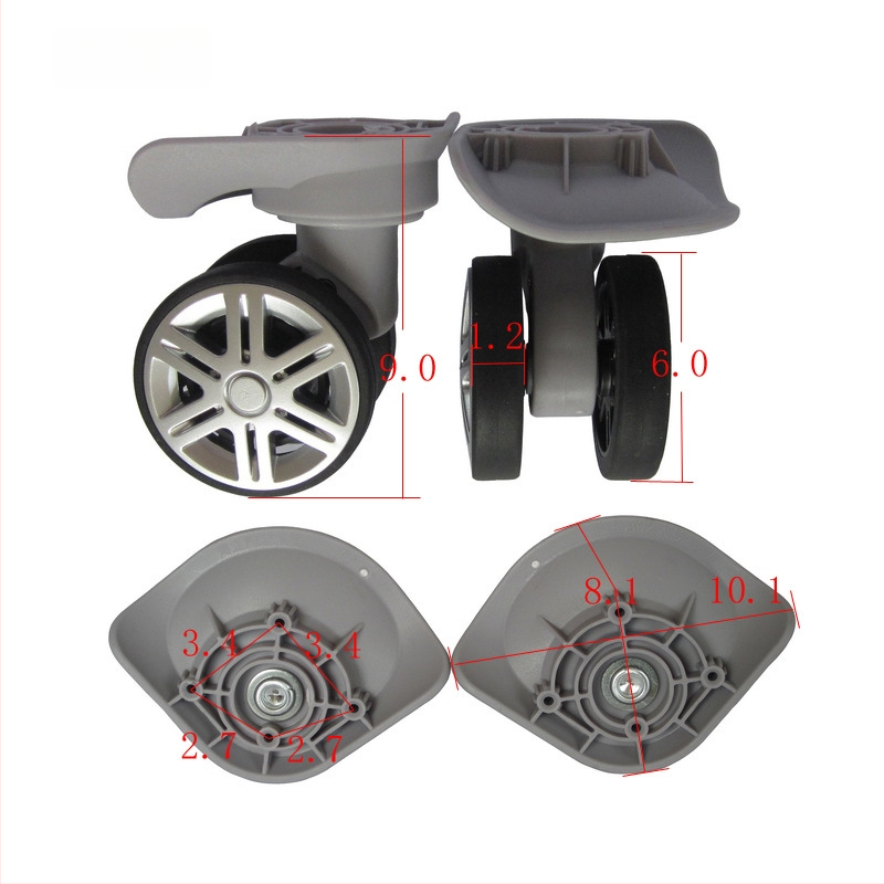 A19 Roți pentru bagaje – pivotante, cu două rânduri, PP+PET, toamnă 2021