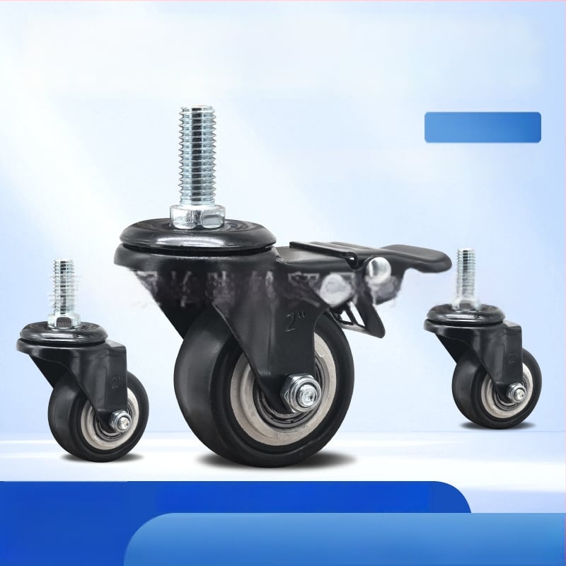 Roată pentru bagaje cu rotire și frână, dimensiune șurub personalizată, material PP, marcă L.w