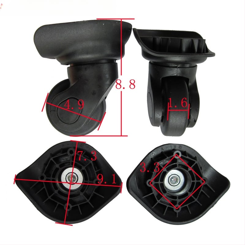 Roată pentru bagaje A18 — silențioasă, cu o singură axă, universală, din nylon, vară 2023