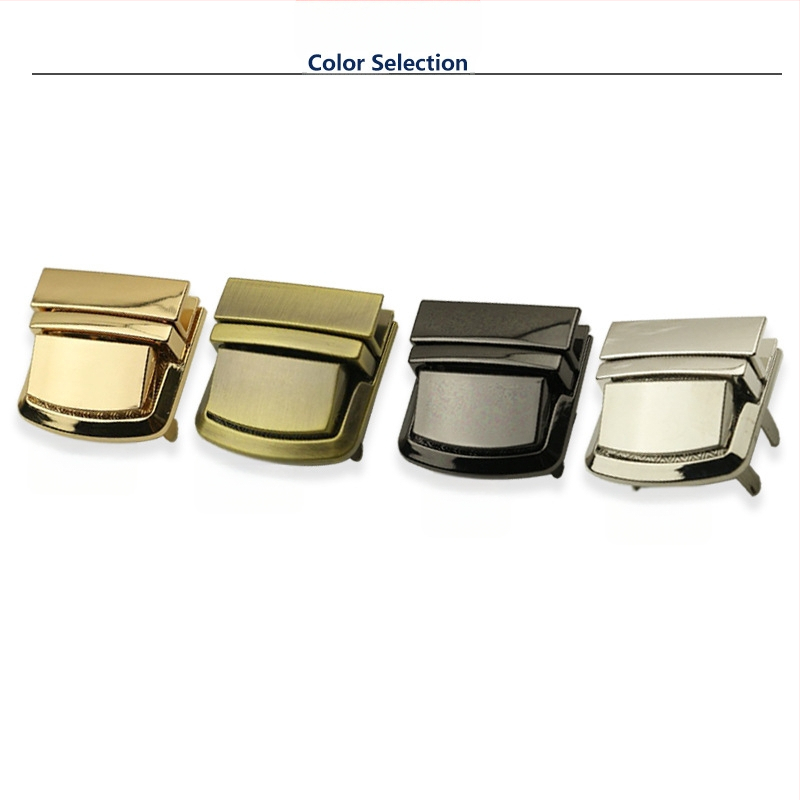 Táska zár - Fém négyzet alakú zár, Yongrun 102312, Bőrönd-kiegészítők