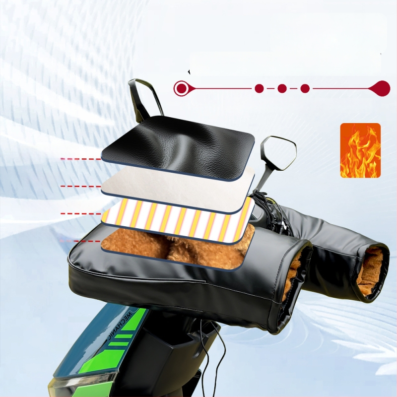 Калъф за нагряващи дръжки за електрически превозни средства – PU материал, подходящ за електрически превози, мотори и триколки