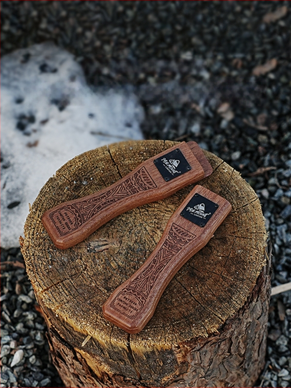 ISE MOUNT Lauko kepsninės keptuvės rankena su išplėtimu, anti-deginimui kietos medienos rankena, bajoneto tipo reguliuojamas pakėlėjas