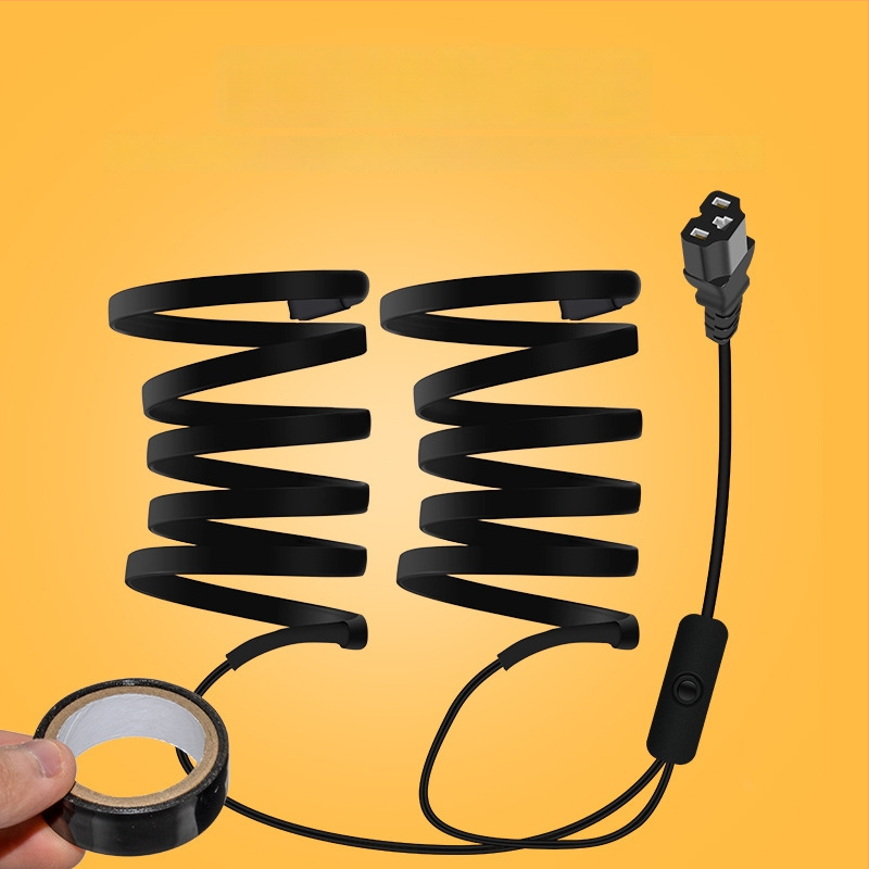 Soojendusega roolirõnga kate elektriliste sõidukite jaoks isesoojenemise funktsiooniga (elektriline soojus; sobib elektriautodele ja mootorratastele; ilma kohandusteta)