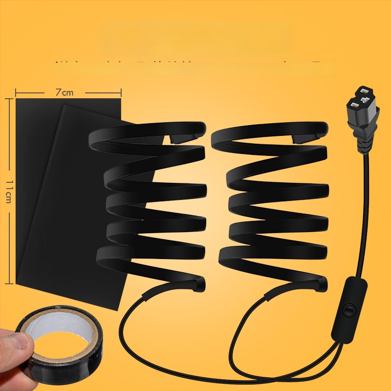 Soojendusega roolirõnga kate elektriliste sõidukite jaoks isesoojenemise funktsiooniga (elektriline soojus; sobib elektriautodele ja mootorratastele; ilma kohandusteta)