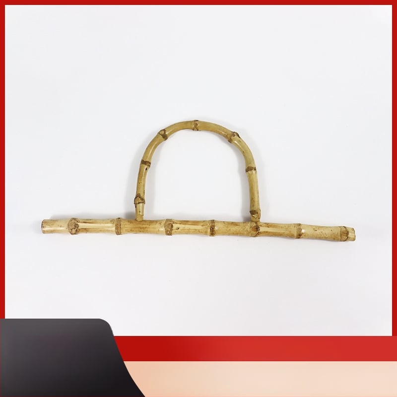 Bambusz kéztartó kiegészítők táskákhoz — bambusz anyag, fonott fogantyú, modern minimalizmus; kategória: bambusz szövés; alkalmas ajándéknak: esküvő, születésnap, diploma