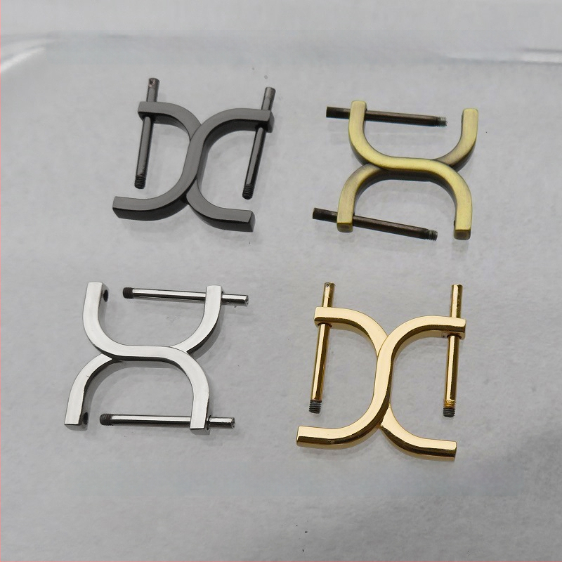 Shrimp Button Cârlig pentru geantă – Accesorii metalice pentru bagaje, șurub cu capete la ambele extreme, Primăvara 2024