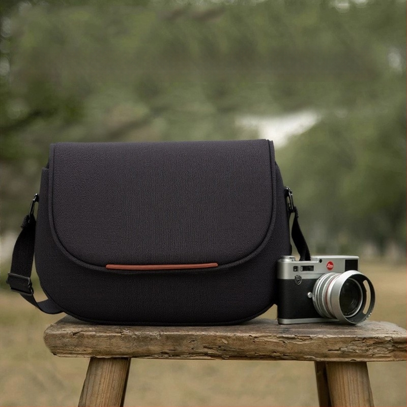 DSLR és mirrorless kamerákhoz vállon átvetős táska, Oxford anyag, városi minimalist stílus, lélegző, kopásálló, poliészter bélés