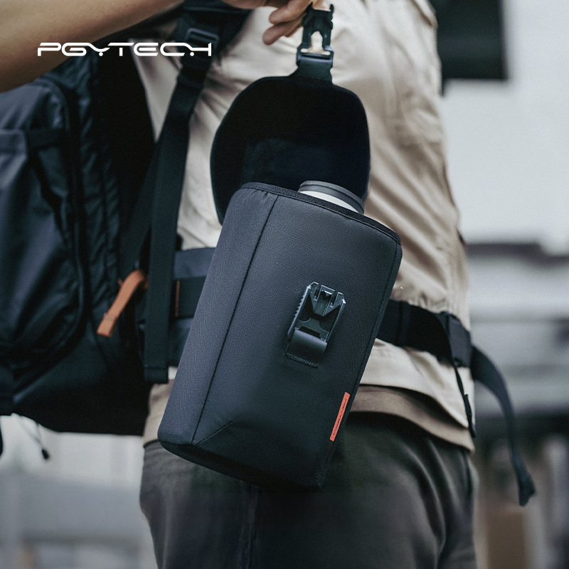 PGYTECH DSLR objektív táska — Teleobjektív kompatibil, Poliészter, 450 g, Kültéri fotózáshoz