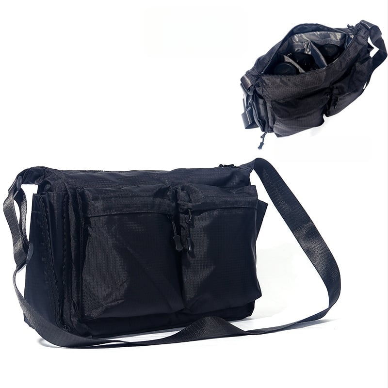 Nagy kapacitású, multifunkcionális vállkamera táska Canon/Nikon SLR-hez – nylon külső, poliészter bélés