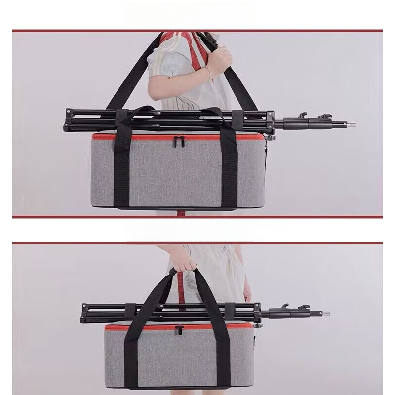 Fotózási fénykiegészítő tároló táska – vászon + kemény lemez; univerzális használat; tömeg 2,8 kg; bélés Oxford