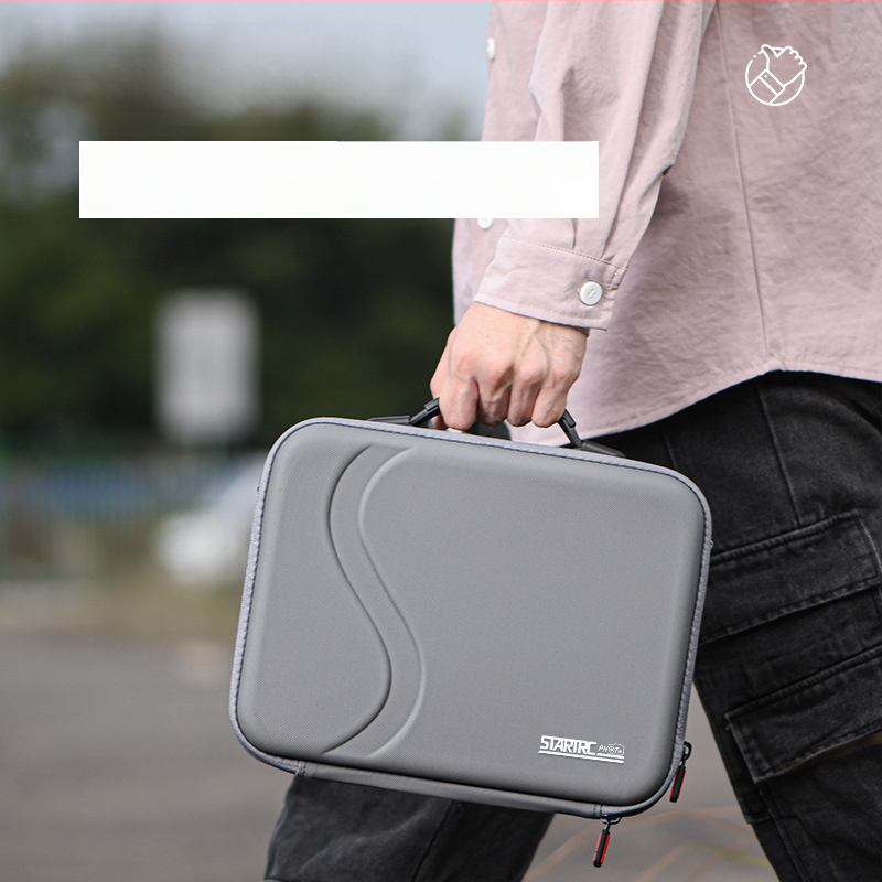 GoPro kamera tároló táska vállpánttal, kültéri használatra, PU anyag, 10L, kompatibil HERO13/12/11/10/9, vízálló