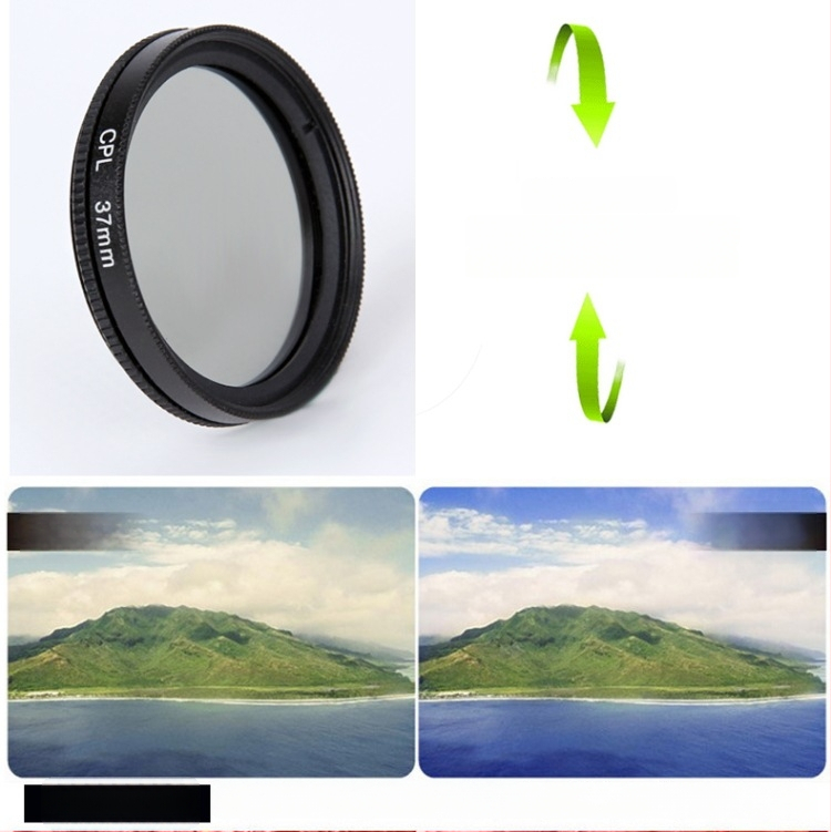 CPL поляризационен филтър за универсални обективи и DSLR — без изкривяване, снимки с висока разделителна способност