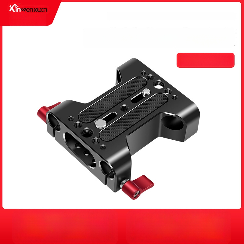 DSLR dviejų skylių vamzdinė laikiklis pan/tilt pagrindas, bendras suderinamumas, aliuminio lydinys, 230 g, išleidimo data 2020-07, įtraukti greito atpalaidavimo plokštė, slydimo bėgis, fokusavimas, rabbit cage rinkinys