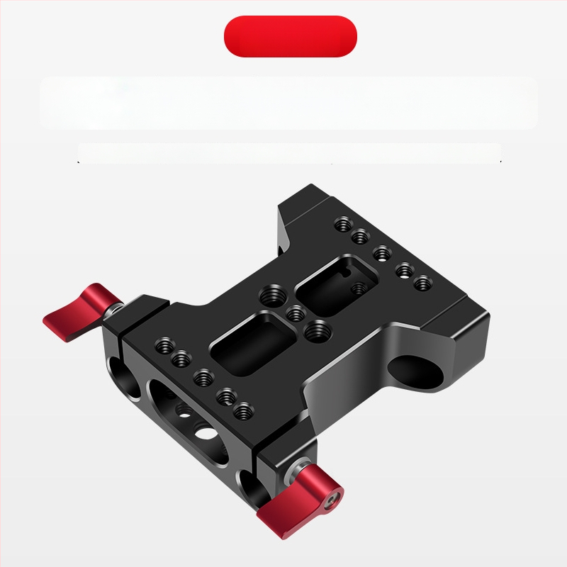DSLR dviejų skylių vamzdinė laikiklis pan/tilt pagrindas, bendras suderinamumas, aliuminio lydinys, 230 g, išleidimo data 2020-07, įtraukti greito atpalaidavimo plokštė, slydimo bėgis, fokusavimas, rabbit cage rinkinys
