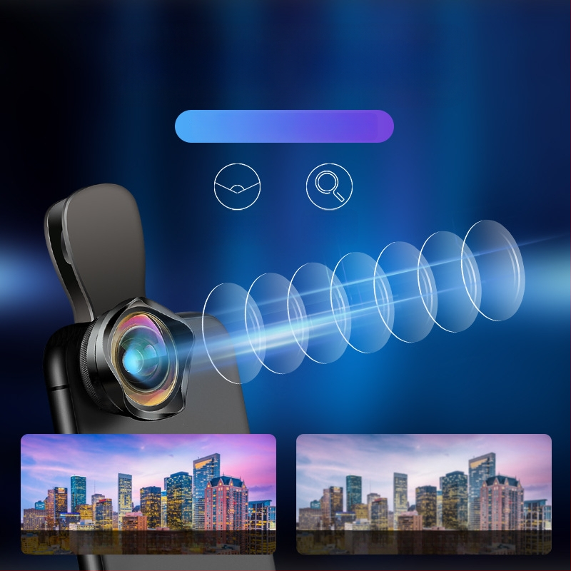 Dayleer Universal външен обектив за смартфони — 2-в-1 широкоъгълен и макро комплект, универсална съвместимост