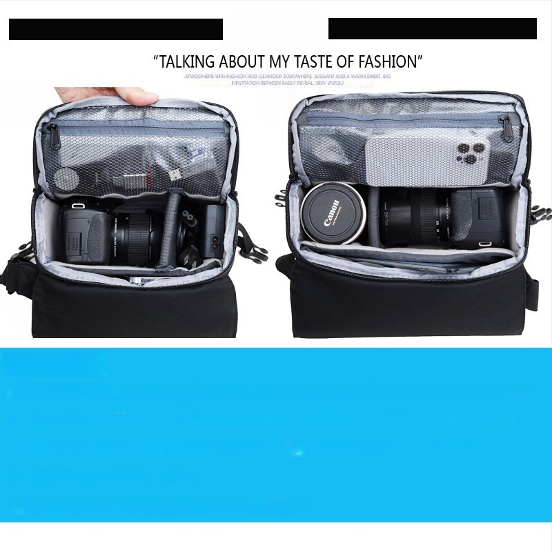 Fényképezőgép táska – ultra könnyű, vízálló, ütésálló, uniszex, vállon vagy keresztpánttal