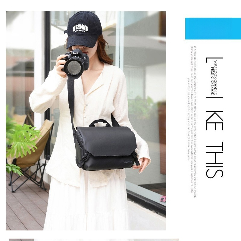 Fényképezőgép táska – ultra könnyű, vízálló, ütésálló, uniszex, vállon vagy keresztpánttal