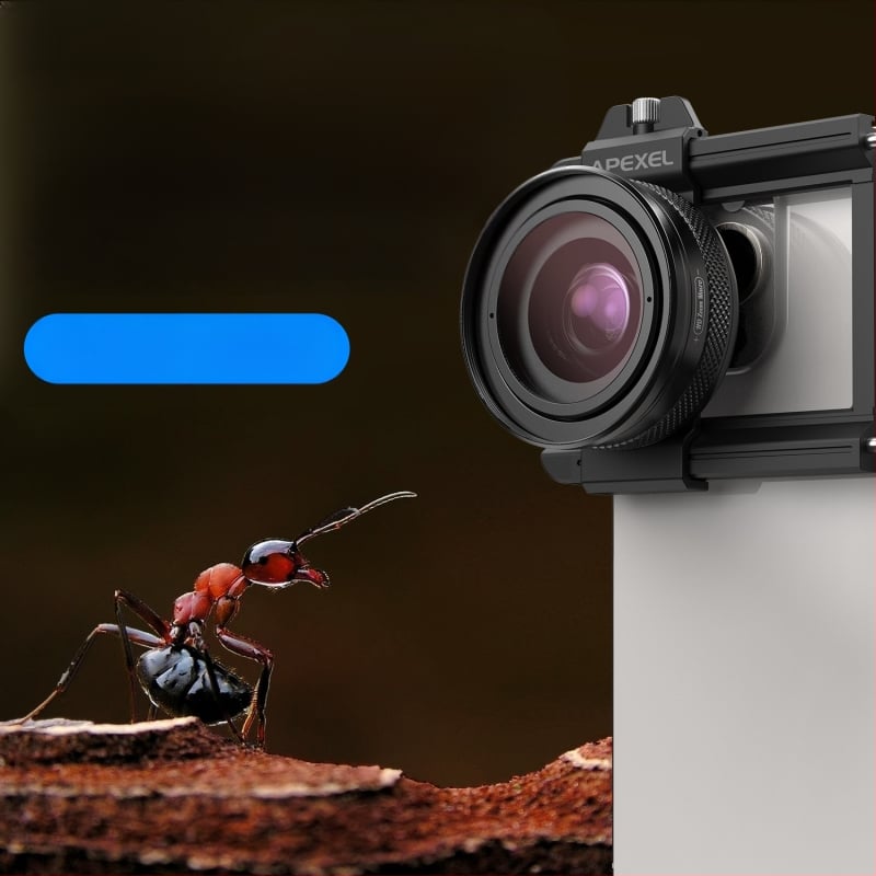 Apexel ZM100 мобилна леща зум за телефон – макро снимки на насекоми, цветя и бижута, HD, DSLR ниво