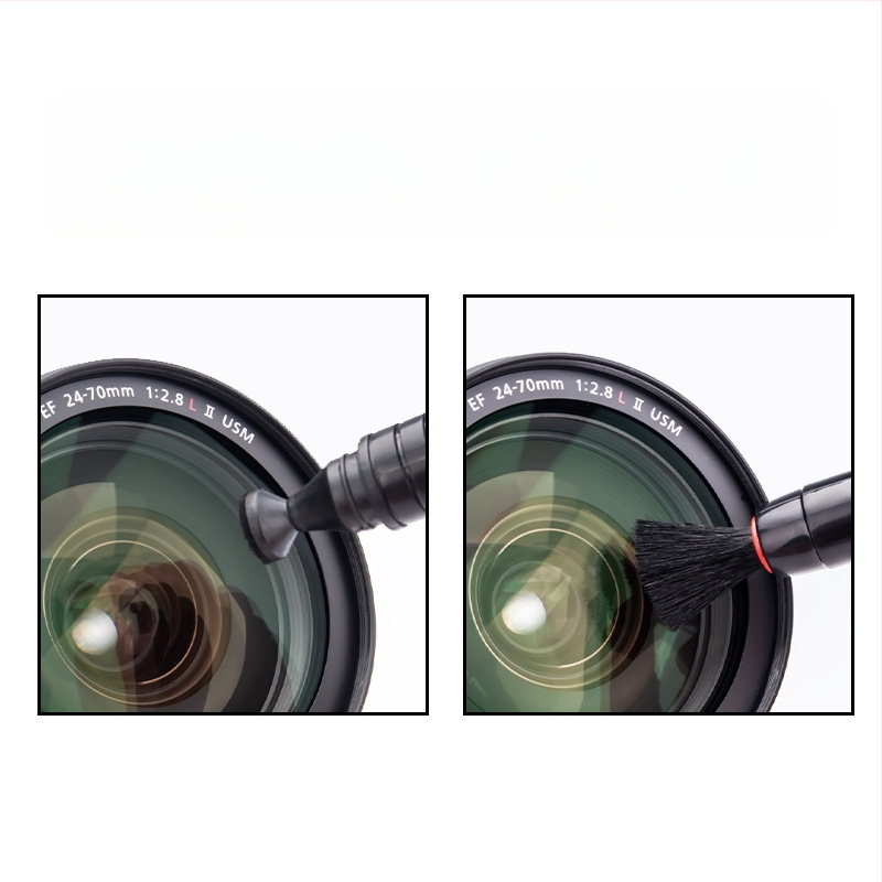 Комплект за почистване на фотоапарат – подходящ за обективи DSLR, фотоапарати, компютри и мобилни телефони; материал пластмаса; OEM производство; опаковка включена.