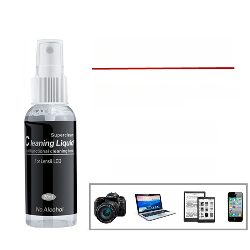 Комплект за почистване на фотоапарат – подходящ за обективи DSLR, фотоапарати, компютри и мобилни телефони; материал пластмаса; OEM производство; опаковка включена.