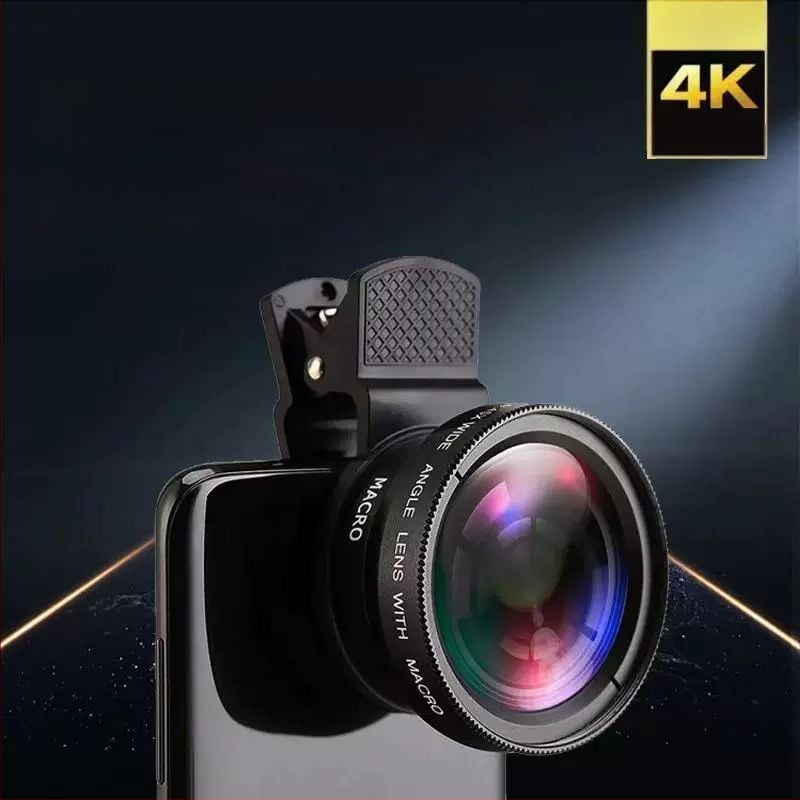 SUPMANGO Леща за мобилен телефон: широк ъгъл и макро 2-в-1, универсална съвместимост, акрил + сплав, размери 120×75×45 мм