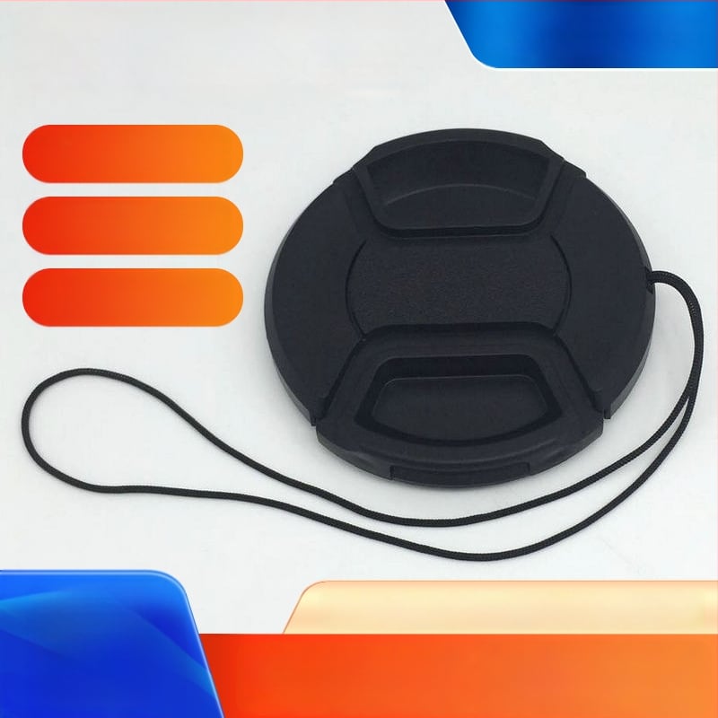 Κάλυμμα φακού χωρίς κείμενο, 58 mm, Μοντέλο 52 – OEM επεξεργασία, Γενική συμβατότητα, συσκευασία σε σακούλα PP