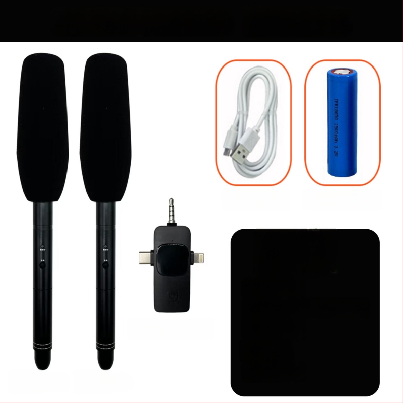 Microfon profesional de înregistrare pentru interviuri - cardioid, cu fir, autonomie a bateriei 12 ore sau mai mult, SNR ≥85 dB, Model C01