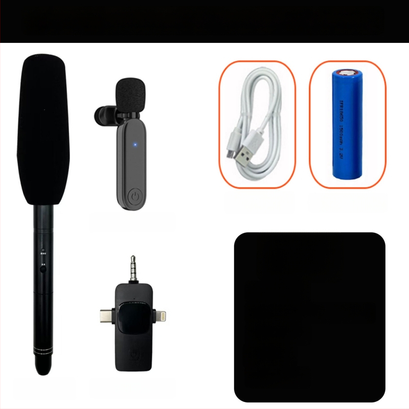 Microfon profesional de înregistrare pentru interviuri - cardioid, cu fir, autonomie a bateriei 12 ore sau mai mult, SNR ≥85 dB, Model C01