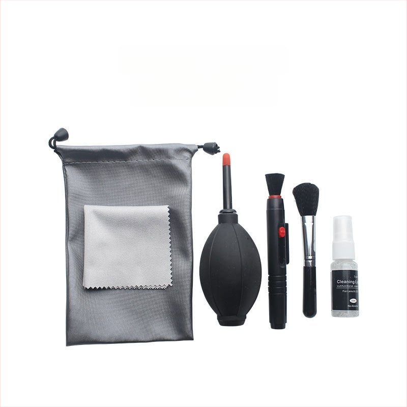 Комплект за почистване с въздушно издухване за камери, LCD екрани и CCD – преносим водоустойчив цифров комплект за почистване (материал: TPR пластмаса; съвместим с камери, мобилни телефони, компютри, микроскопи; OEM обработка)