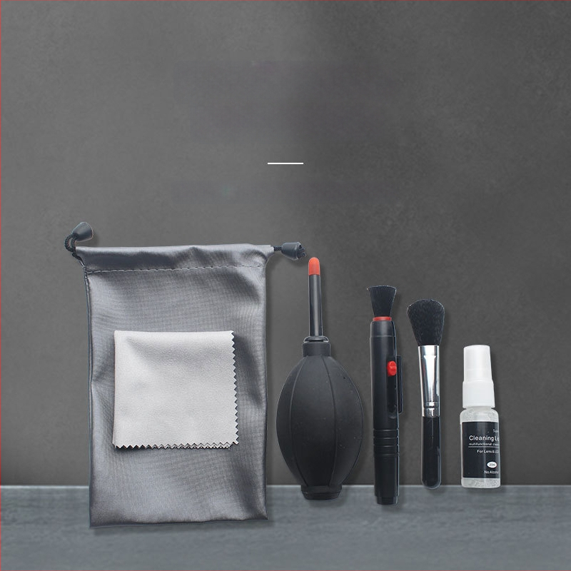 Комплект за почистване с въздушно издухване за камери, LCD екрани и CCD – преносим водоустойчив цифров комплект за почистване (материал: TPR пластмаса; съвместим с камери, мобилни телефони, компютри, микроскопи; OEM обработка)