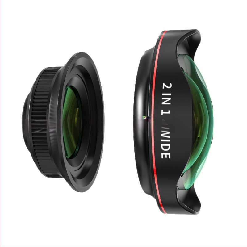 4K DSLR‑клас широкоугълен обектив, 110° без изкривяване, външен обектив за мобилни телефони, съвместим с 95% от смартфоните
