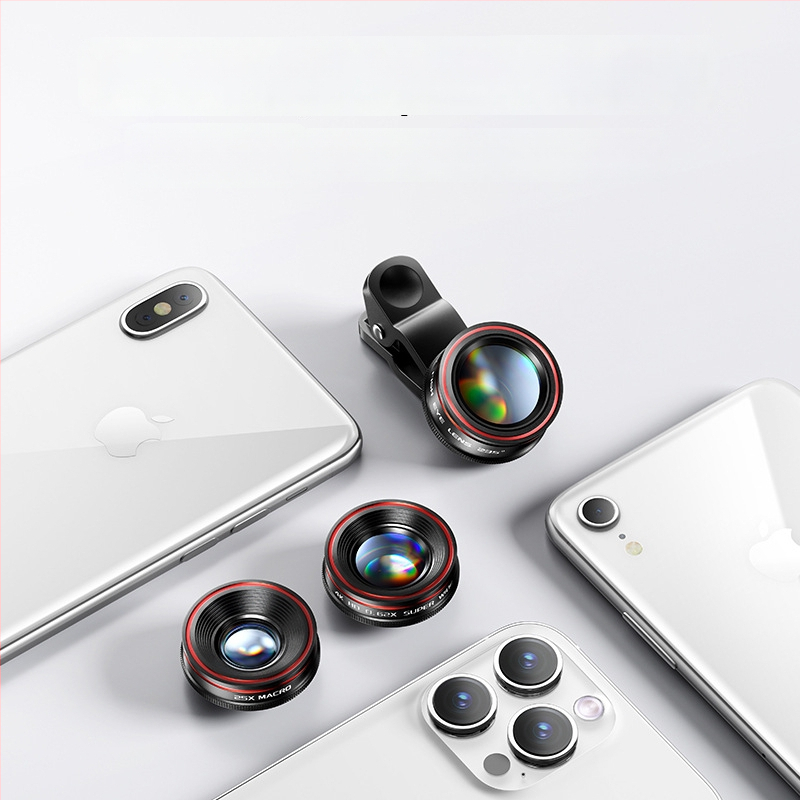 Leftlook 4K рибешко око обектив за мобилен телефон — външен макро и ултраширок ъгъл, DSLR клас съвместим с Apple и Huawei