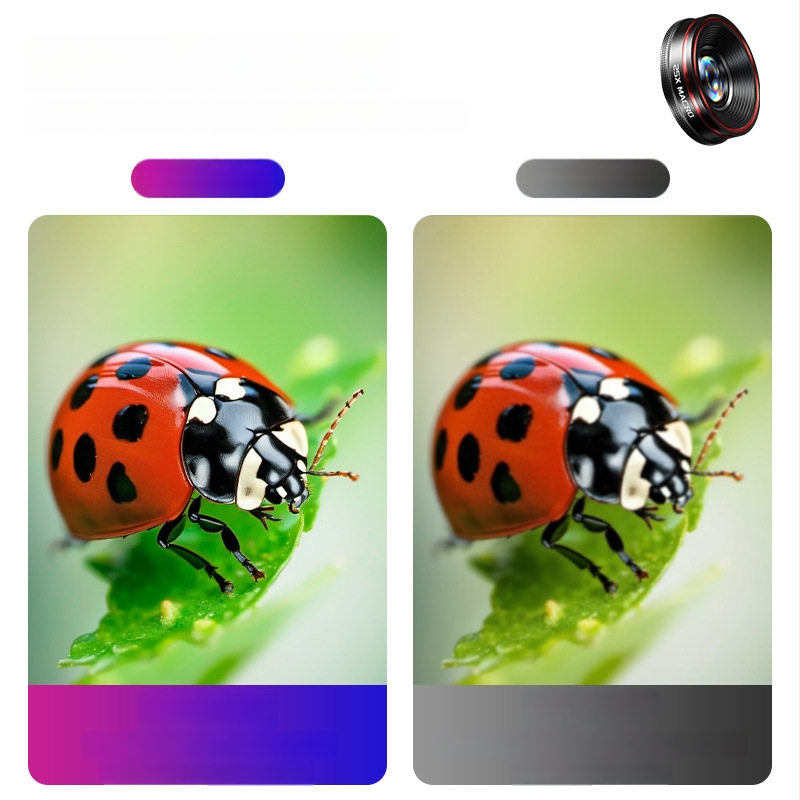 Leftlook 4K рибешко око обектив за мобилен телефон — външен макро и ултраширок ъгъл, DSLR клас съвместим с Apple и Huawei