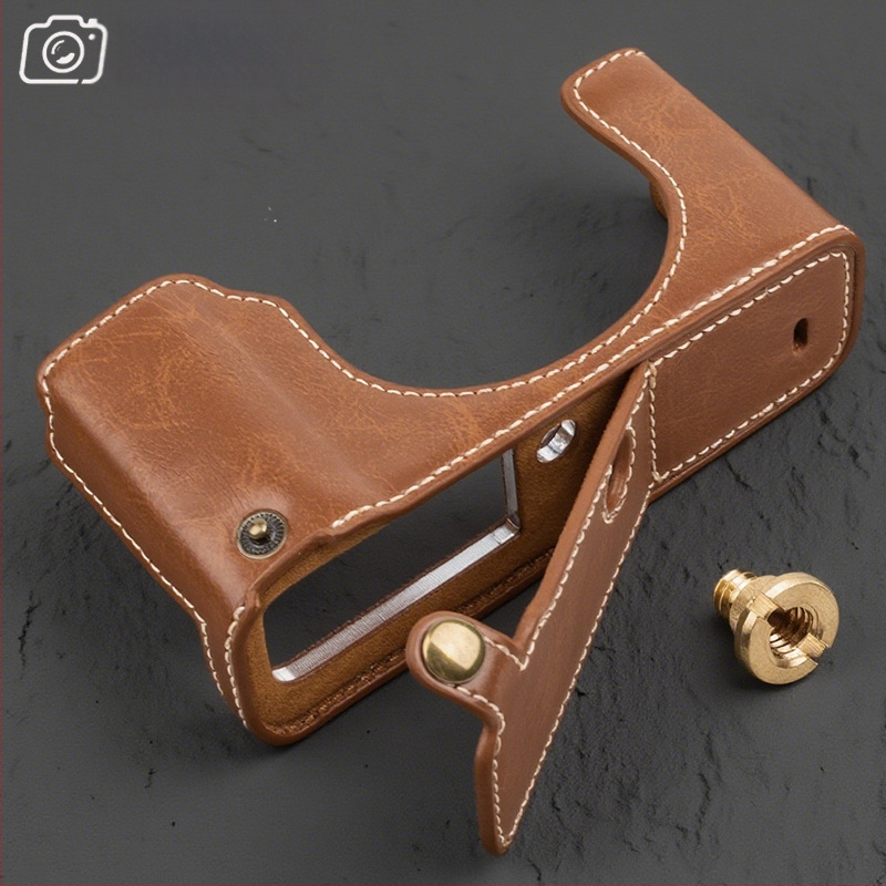 Fuji X100VI kameratároló tok – PU bőr, clutch/Street fashion stílus, flanel bélés, kompatibilis egy akkumulátoros, tükör nélküli kamerához, Rated, 2025 tavasz