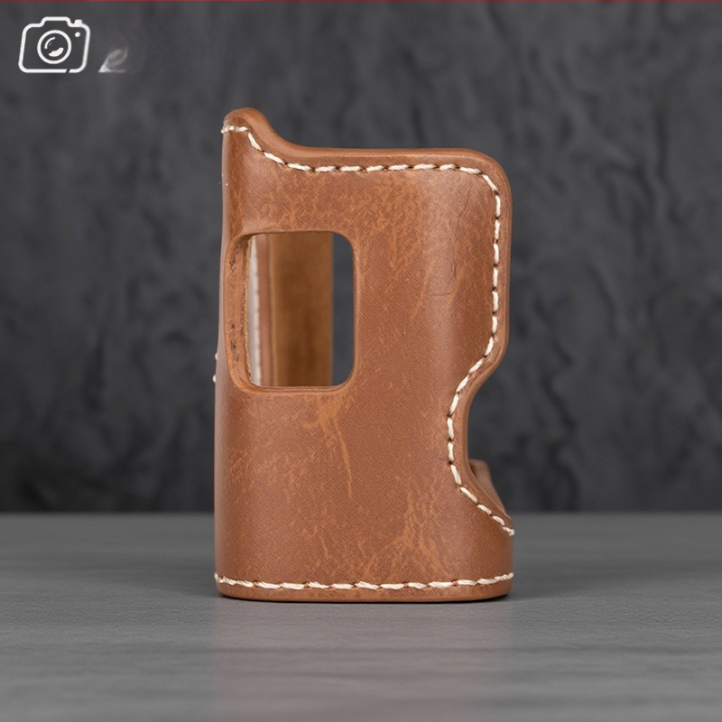 Fuji X100VI kameratároló tok – PU bőr, clutch/Street fashion stílus, flanel bélés, kompatibilis egy akkumulátoros, tükör nélküli kamerához, Rated, 2025 tavasz