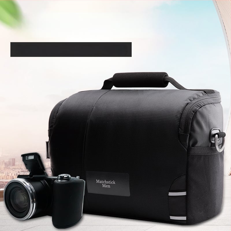 HK02 SLR fényképezőgép táska, vállon átvethető, vízálló, lopás elleni, földrengésálló