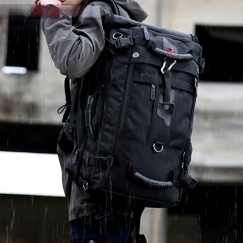 Meeste ärireisile ja vaba aja mugavale seljakott, maht 36–55 L, Oxford-kangas, hingav, veekindel, kulumiskindel, vargusvastane — SUEPMENE