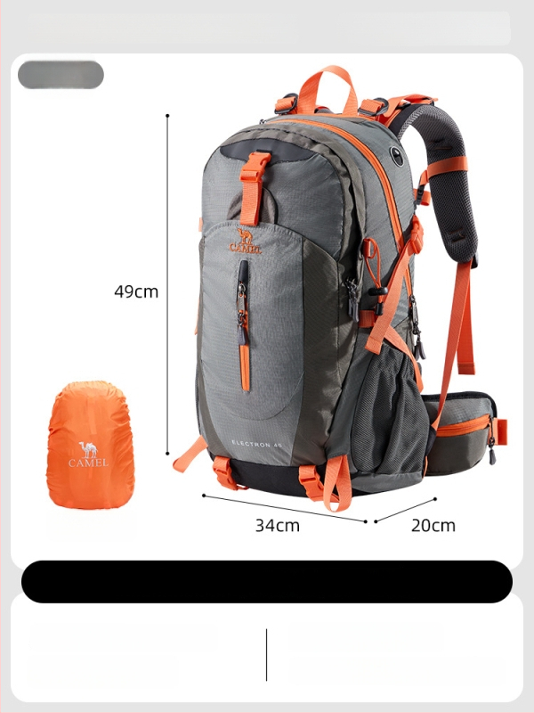Camel 40L Túrahátizsák esővédővel kerékpározáshoz és utazáshoz