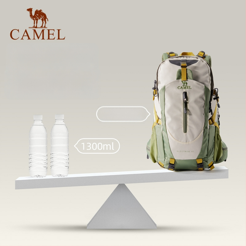 Camel 40L Túrahátizsák esővédővel kerékpározáshoz és utazáshoz