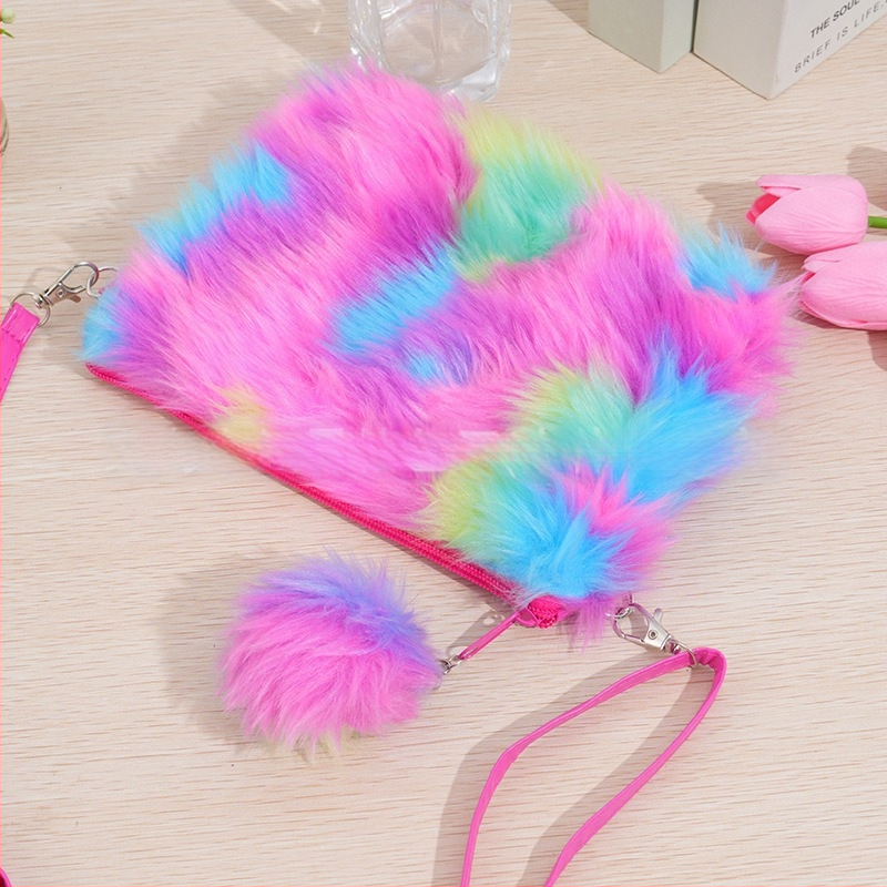 Geantă de umăr PU pentru fete, model tie-dye, căptușeală poliester, pentru copii de grădiniță, Primăvara 2024