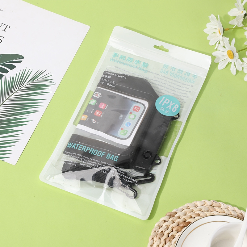 Vízálló telefon táska – egyszerű stílus, környezetbarát PVC-anyag, vízálló szövet, logó nyomtatás, testreszabás és licencelhető saját márka